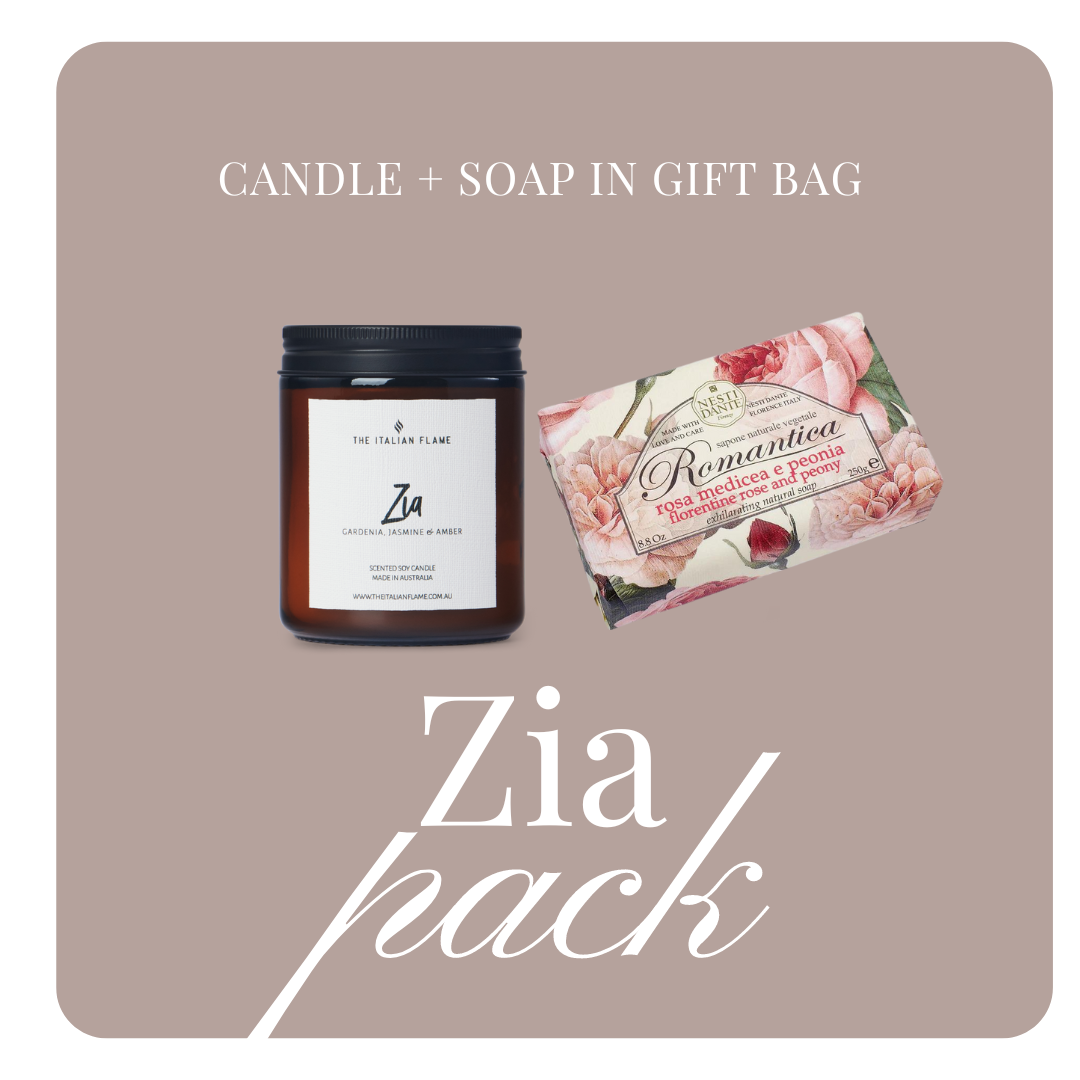 Zia Candle + Soap in Gift Bag