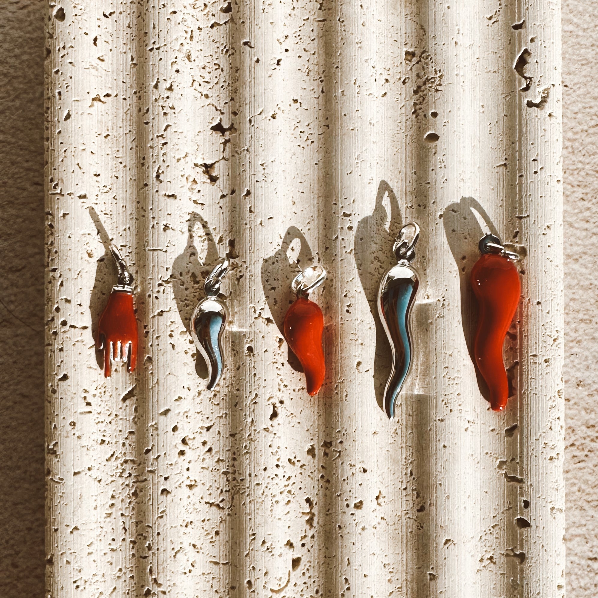 Portafortuna Corno Charm Argento 925