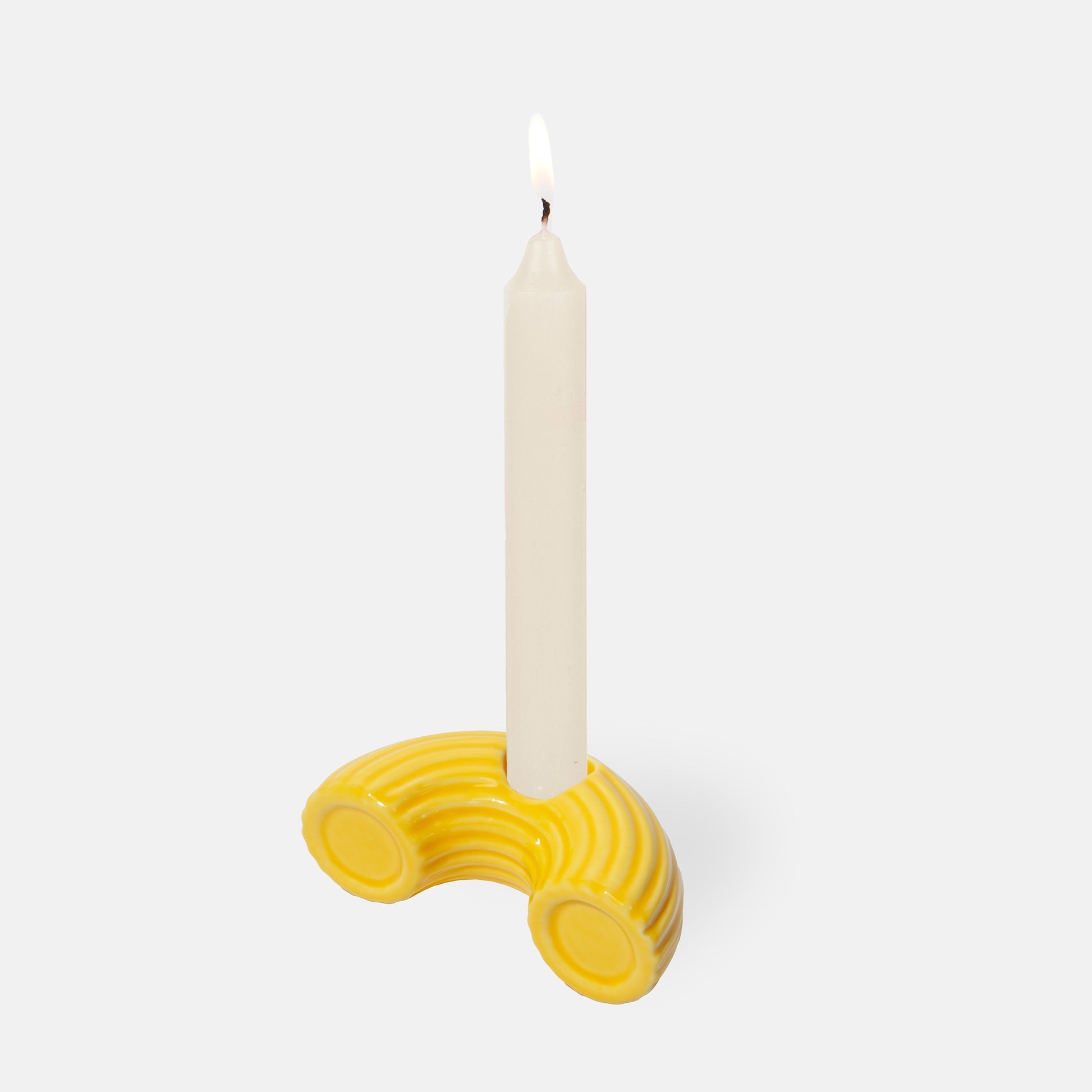 Ceramic Macaroni Candle Holder