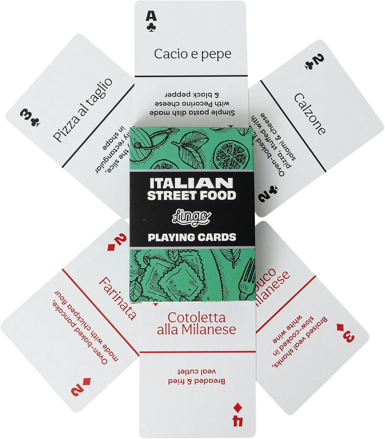 Italian Playing Cards Food Edition