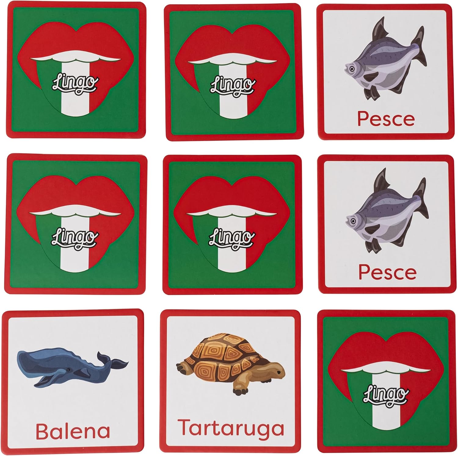 Italian Memory Match-It Card Game