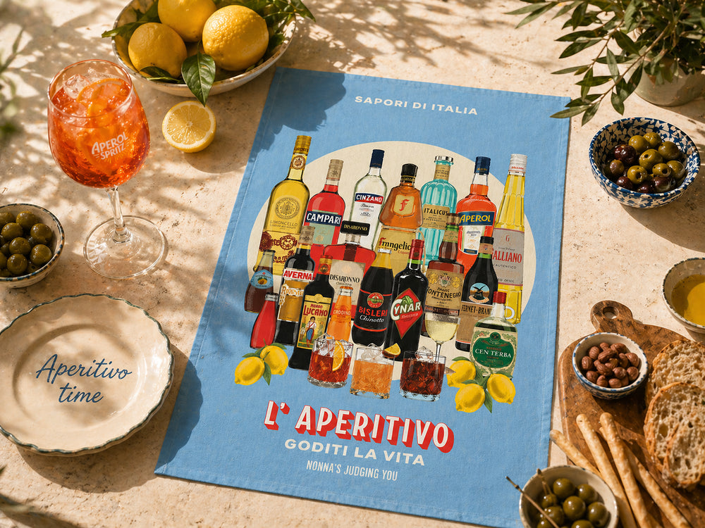 Aperitivo Time Tea Towel