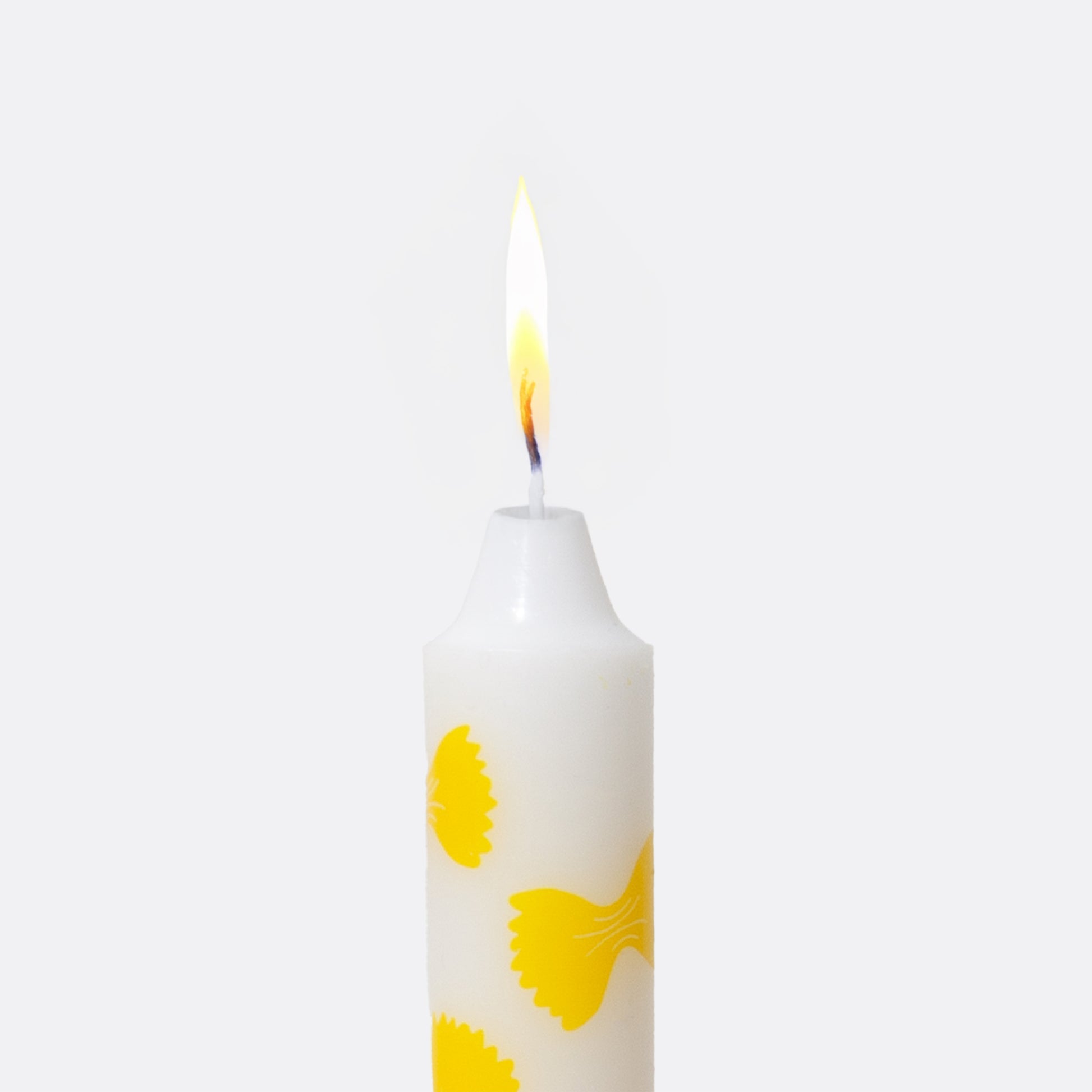 Farfalle Pasta Print Taper Candles – Set of 2