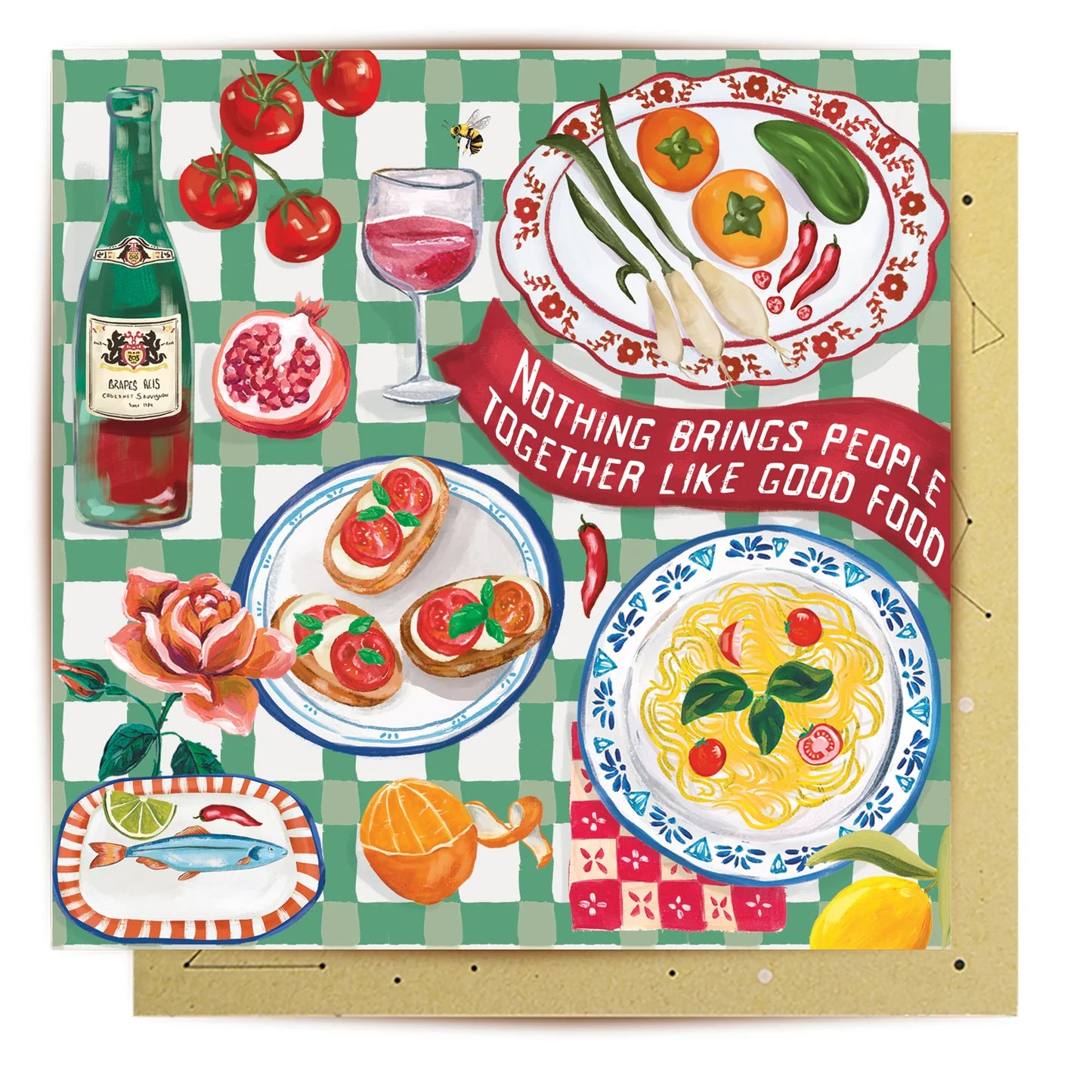 Italian Table Greeting Card